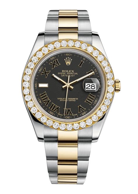 rolex datejust 2 roman numberals diamonds gold|rolex datejust roman numerals price.